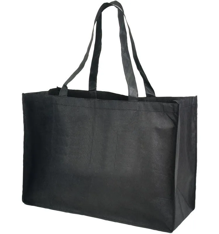 200 ct Jumbo Non-Woven Polypropylene Grocery Tote Bags - GN48 - By Case