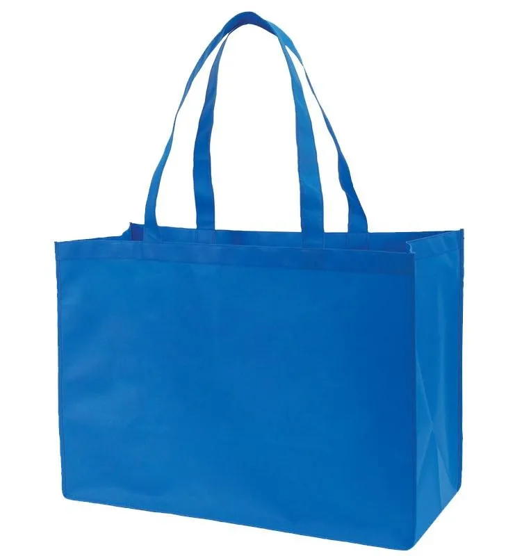 200 ct Jumbo Non-Woven Polypropylene Grocery Tote Bags - GN48 - By Case