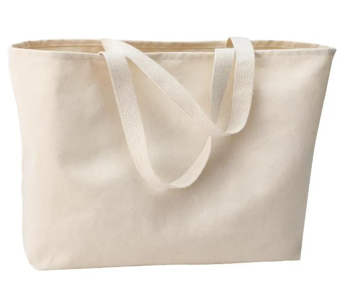 72 ct Oversized Jumbo 100% Twill Cotton Tote Bag - By Case