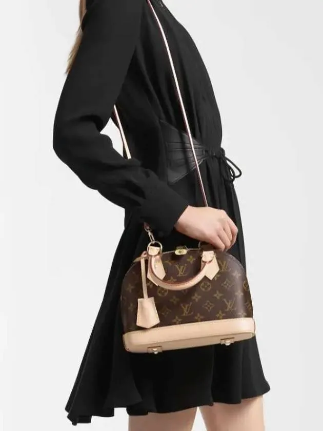 Alma BB Damier Tote Bag Brown