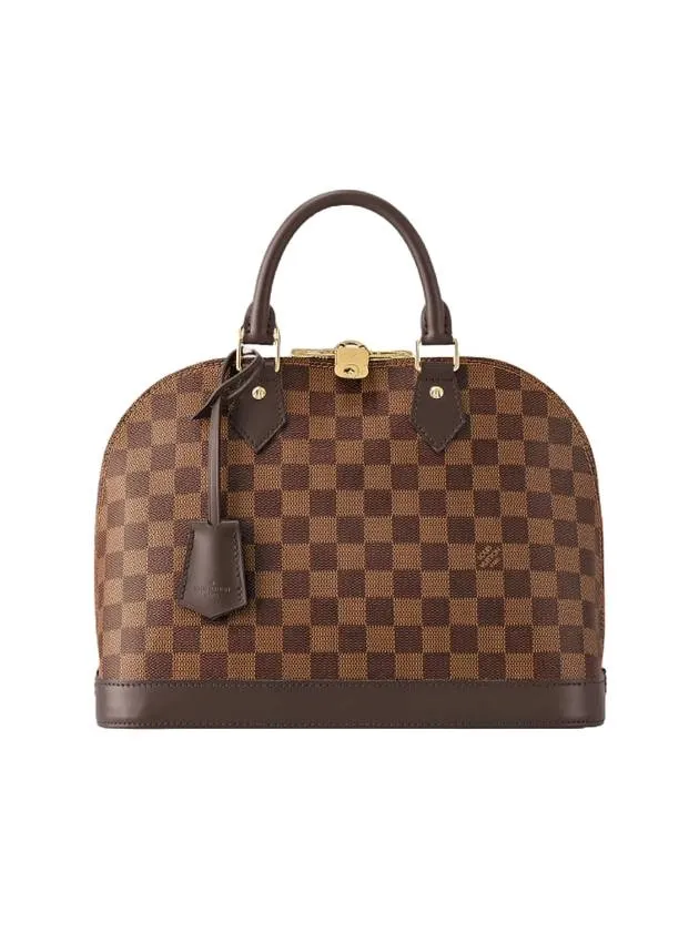 Alma PM Damier Tote Bag Brown