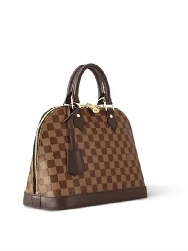 Alma PM Damier Tote Bag Brown