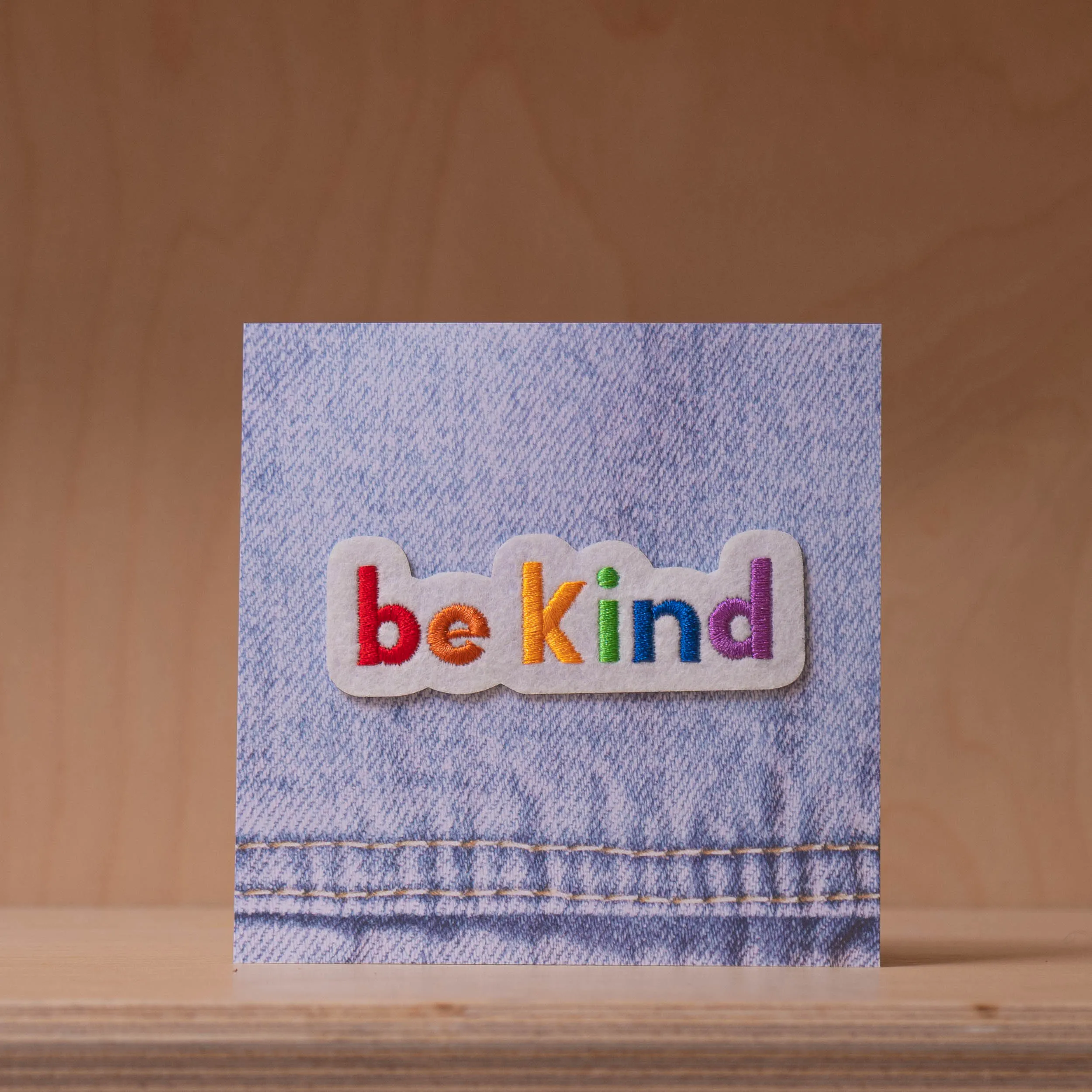 Alphabet Bags - Be Kind Embroidered Patch