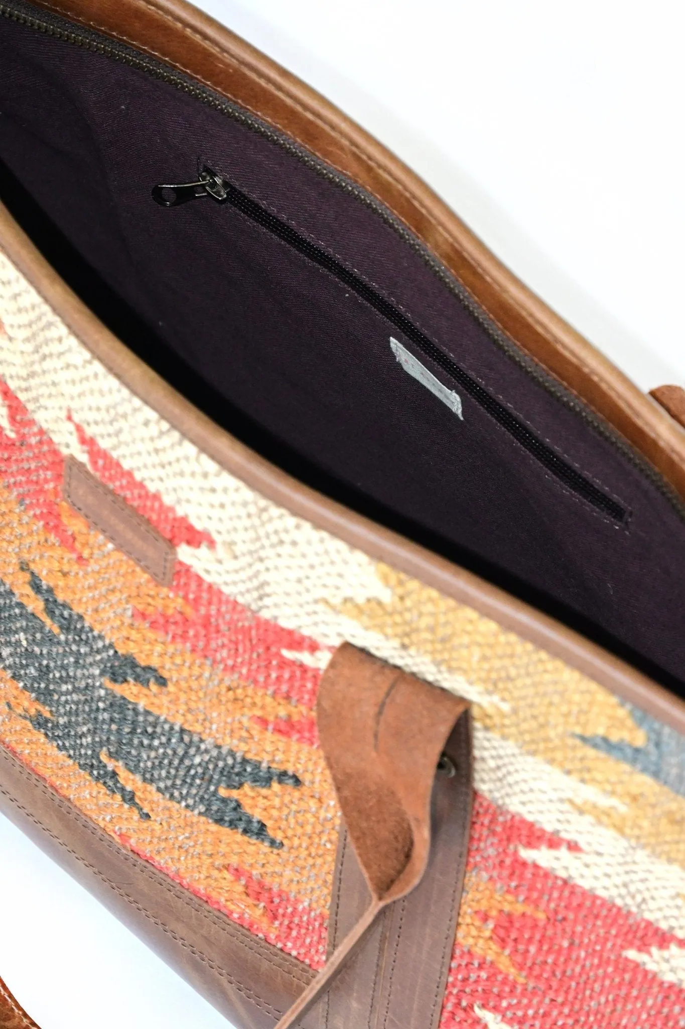 ALPINE - KILIM and LEATHER  BAG