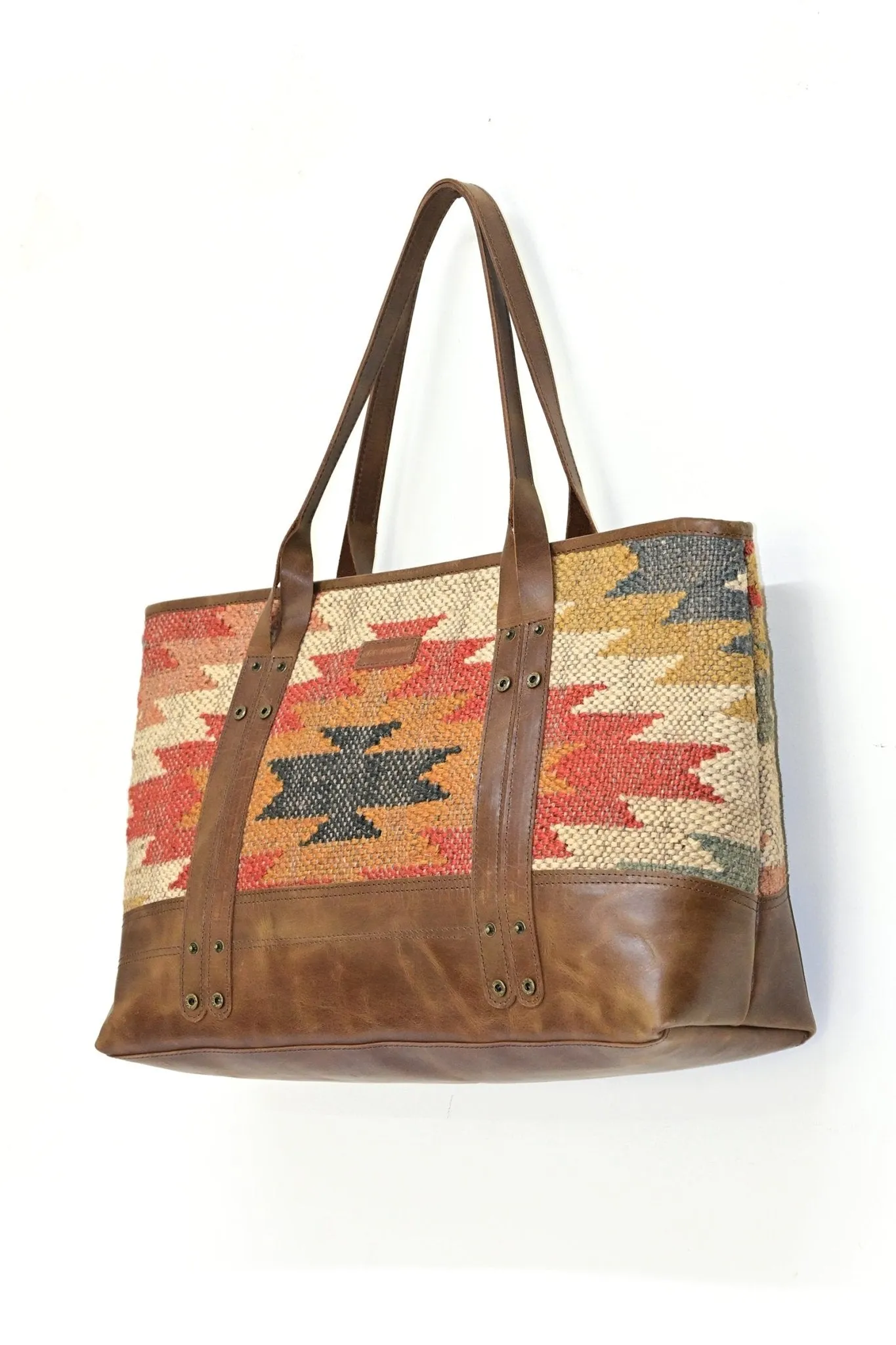 ALPINE - KILIM and LEATHER  BAG