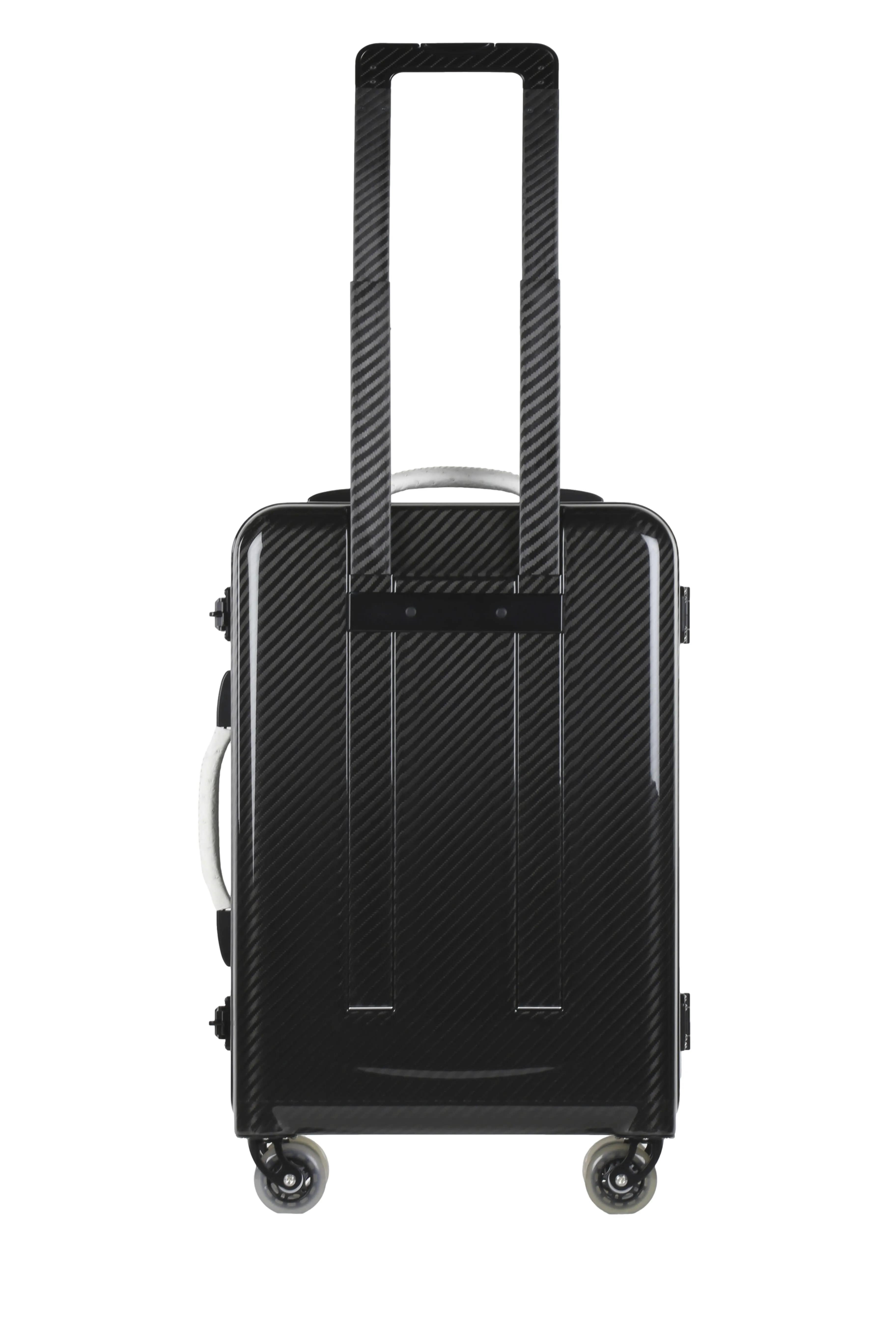 Aurum Carbon Fiber Cabin Trolley, Glossy, Ostrich White