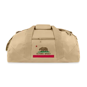 California Republic Flag Recycled Duffel Bag