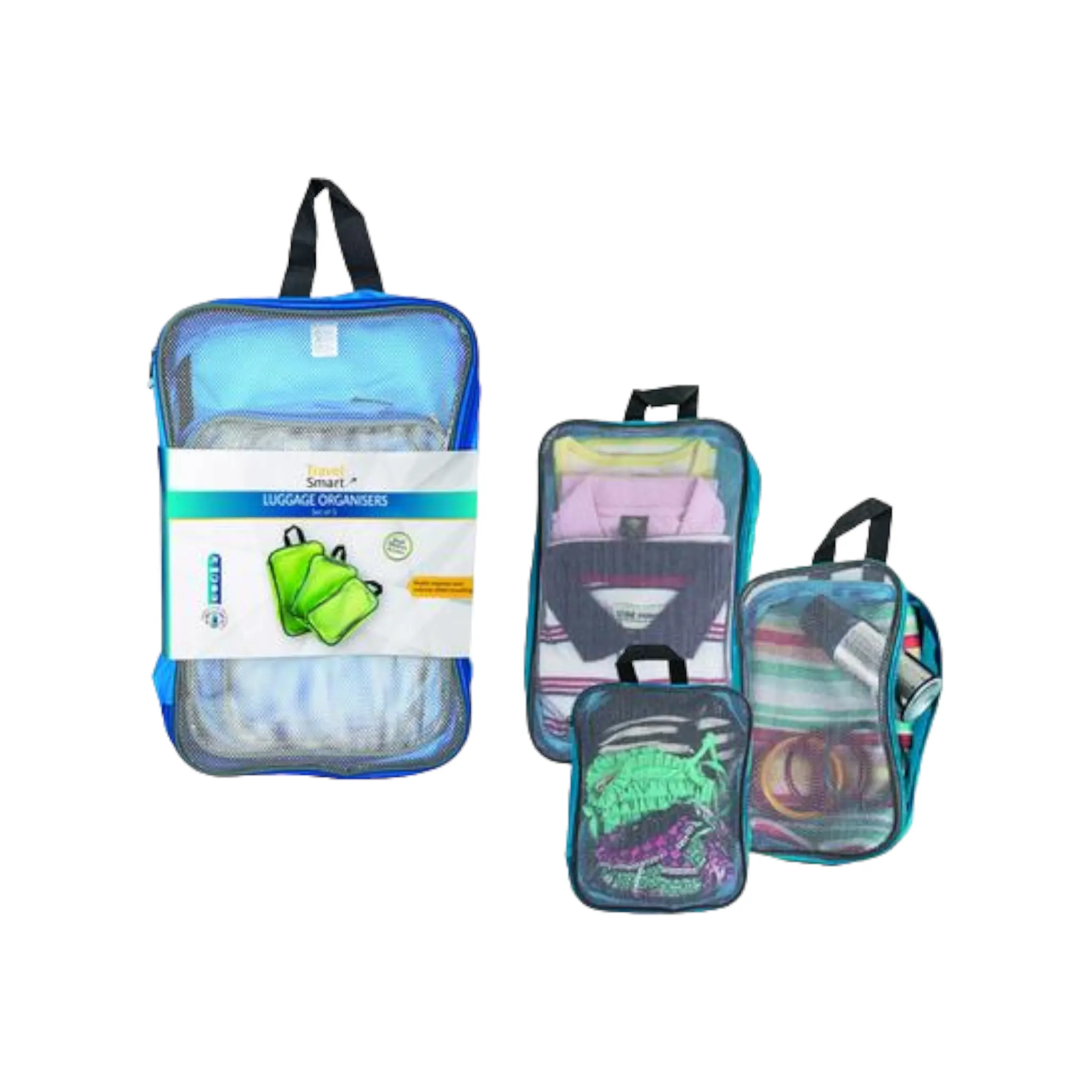 Camping & Travel Luggage Bag Organiser 3pc Set