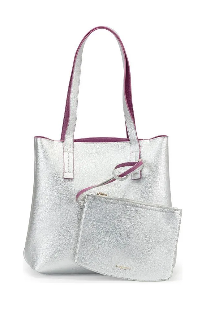 Campo Marzio Iconic Midi Tote Bag - Mauve Silver