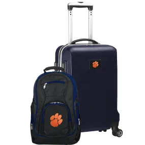 Clemson Tigers Deluxe 2-Piece Backpack and Carry on Set in Navy