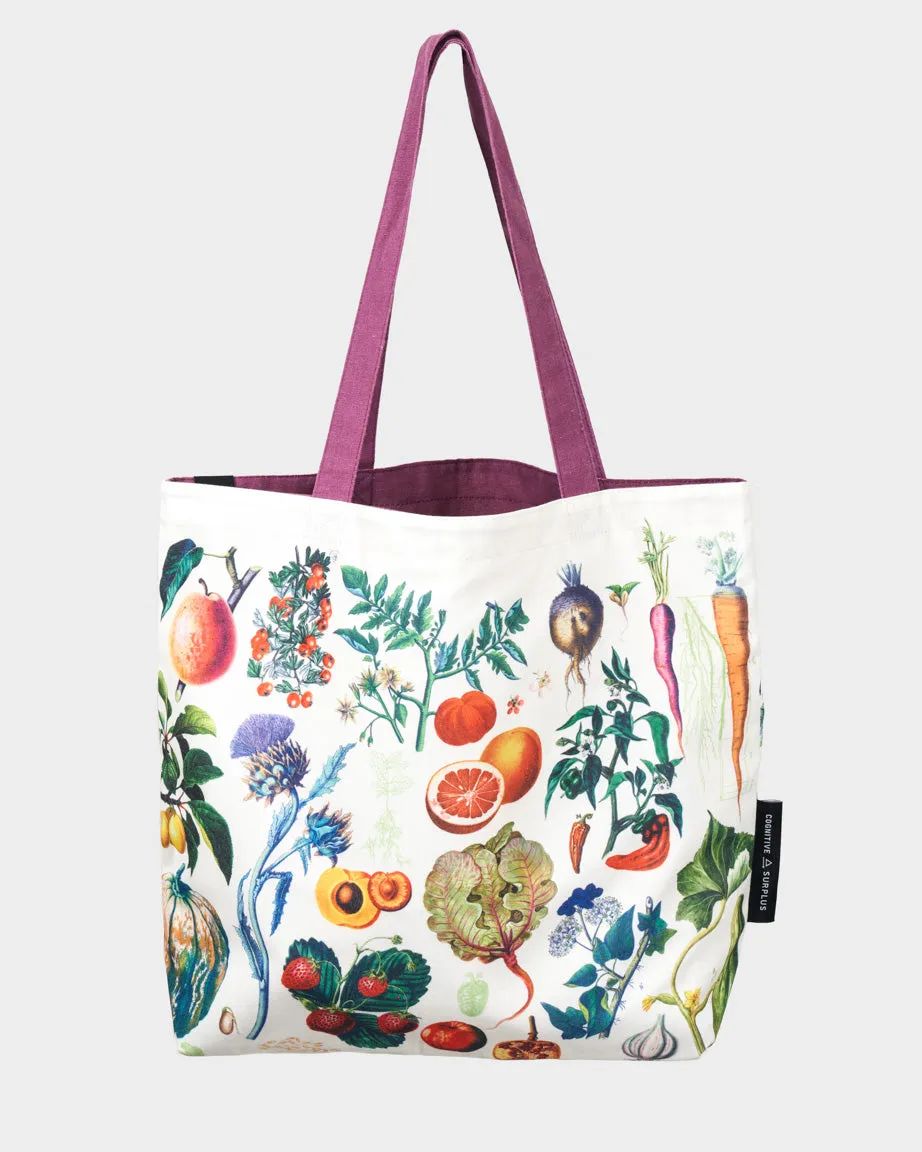 Farmer's Market Canvas Shoulder Tote