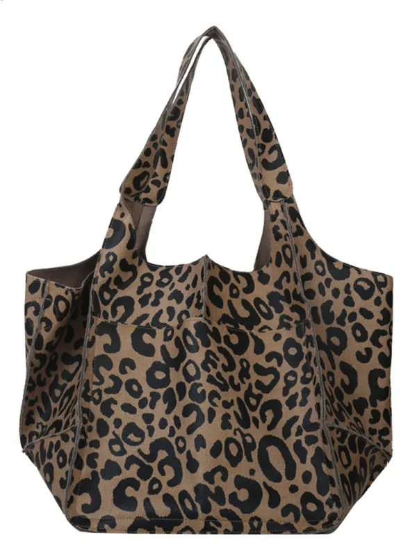 Faux Leather Tote Shoulder Large Handbag