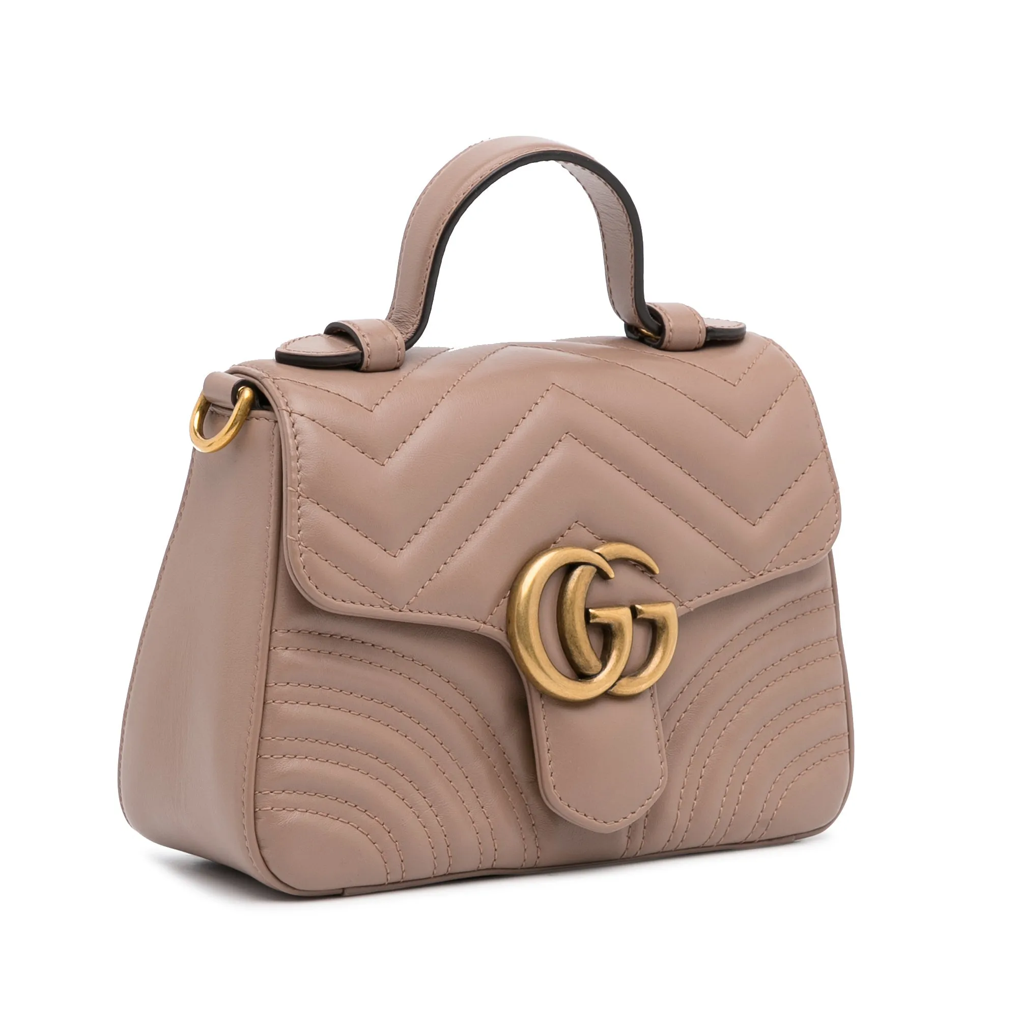 Gucci GG Marmont Top Handle Brown