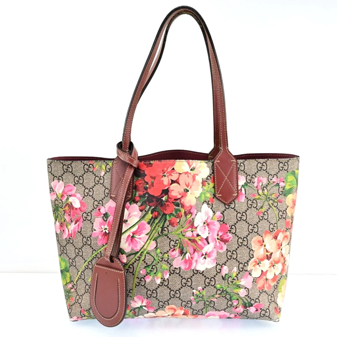 Gucci Gg Supreme Canvas Blooms Tote