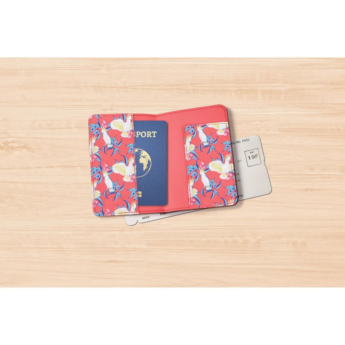 ISAALBI - 16120 Passport Cover Birds - Assorted