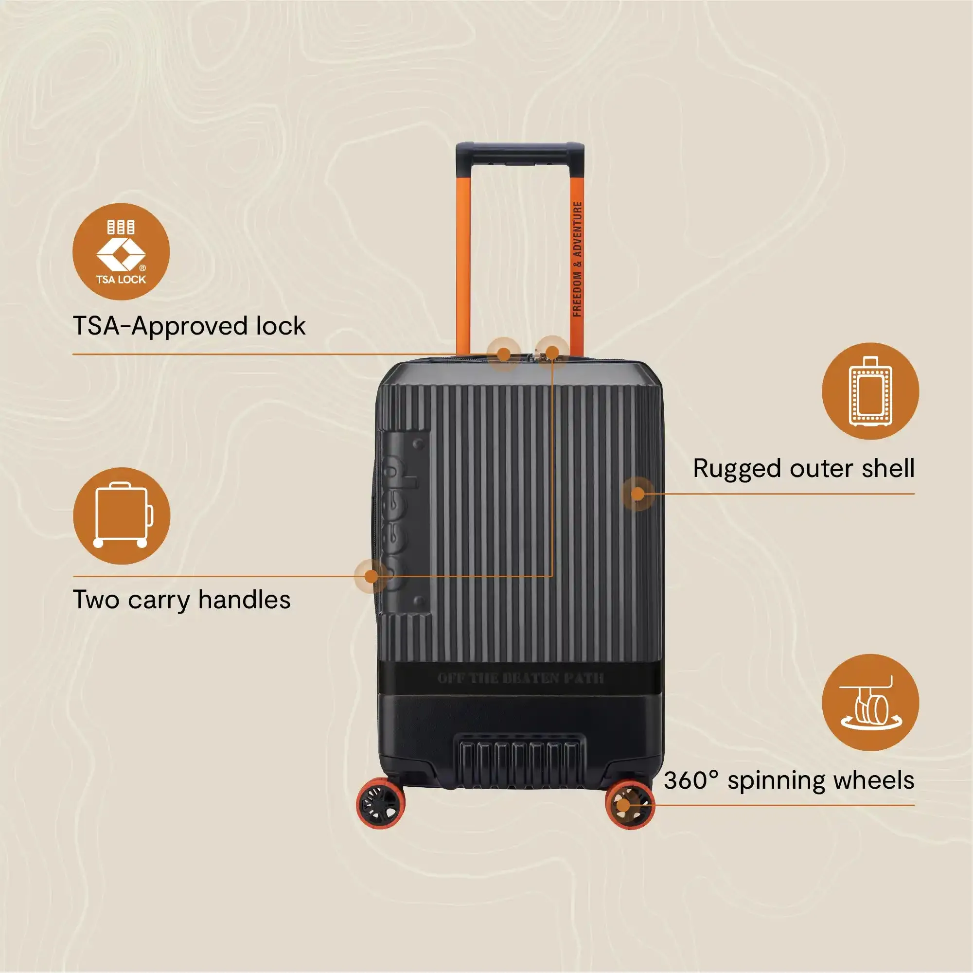 JH001A - Carry-On Plus Expandable Spinner