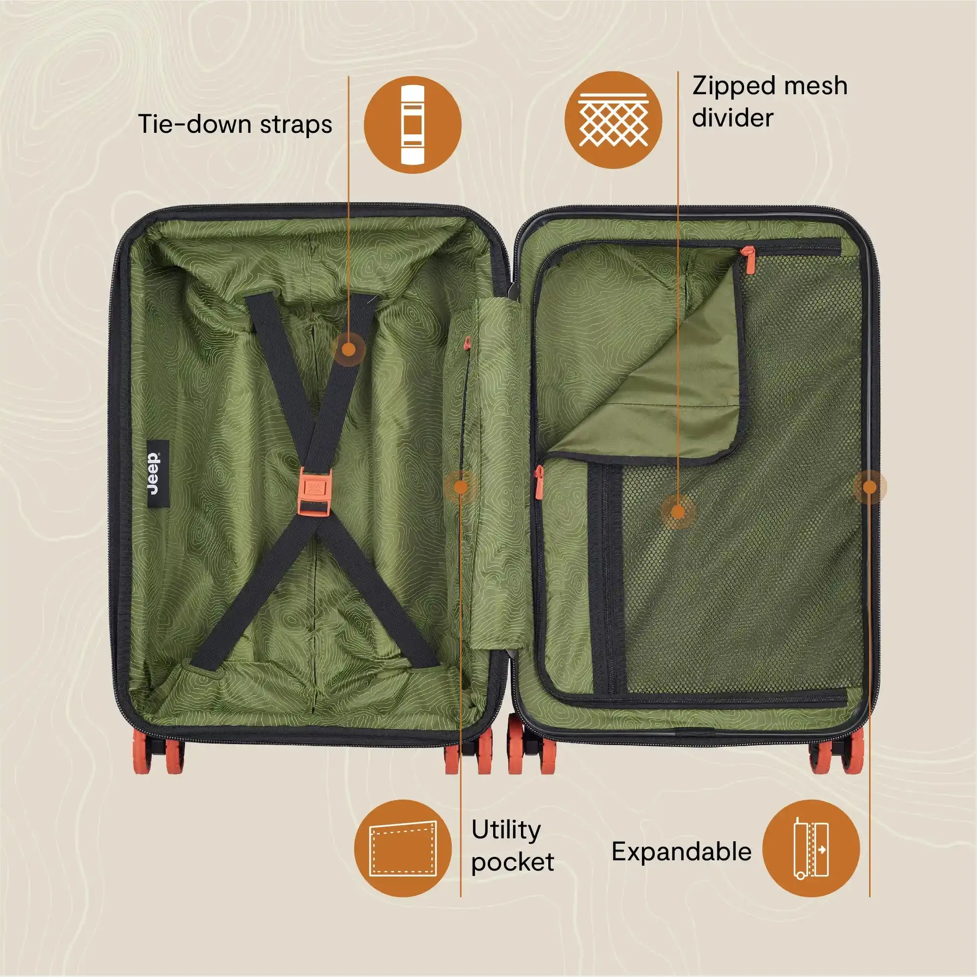 JH001A - Carry-On Plus Expandable Spinner