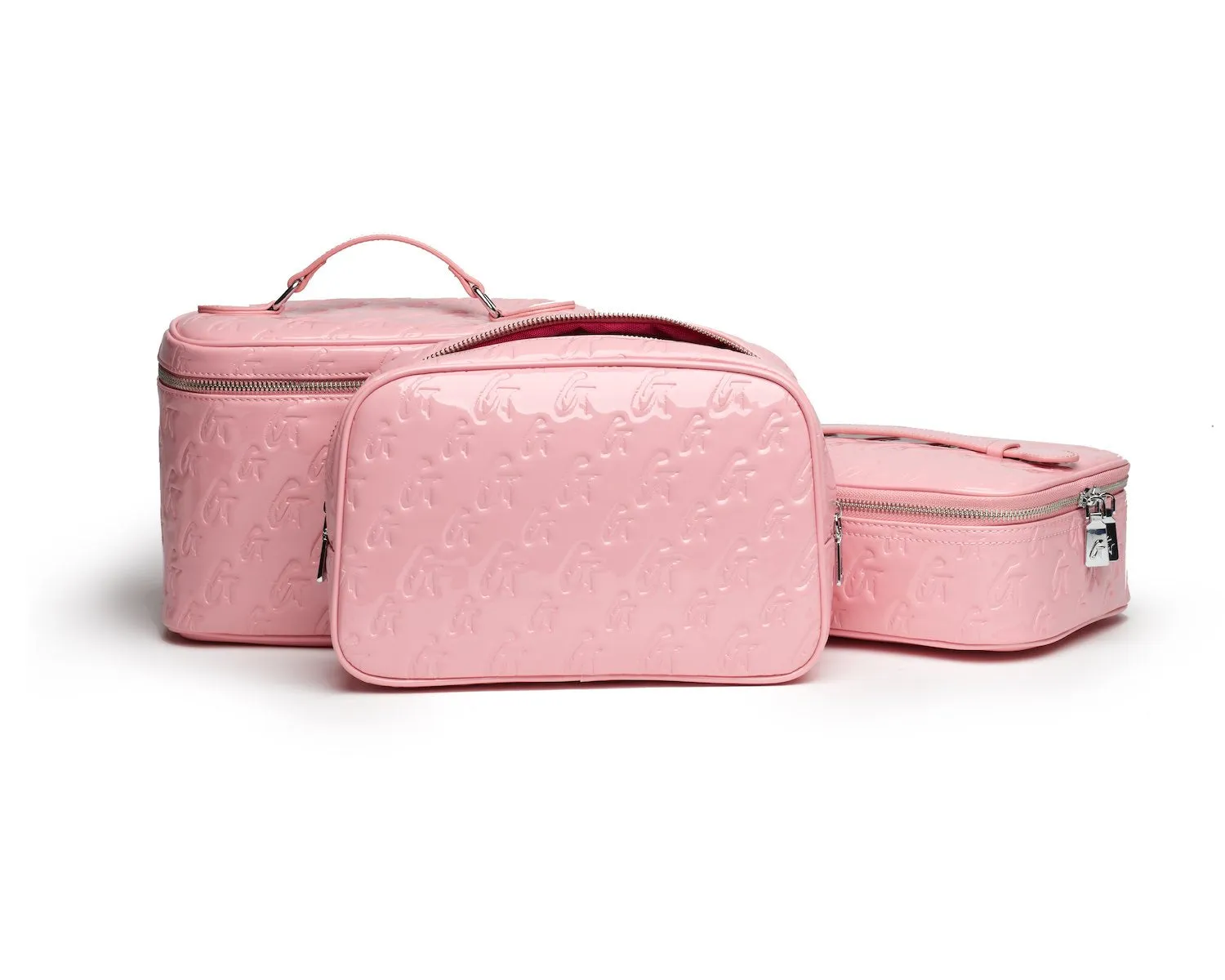 MEDIUM MONOGRAM TOILETRY BAG - MIRROR PINK