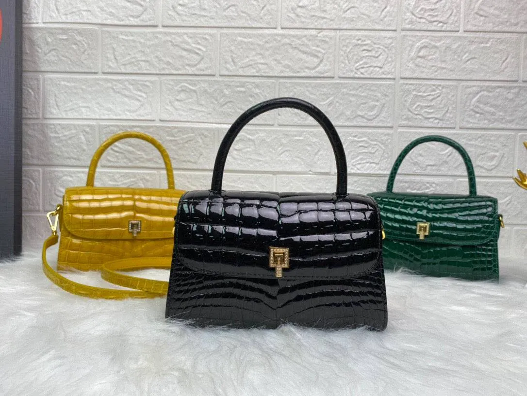 Mini Genuine Crocodile Leather Top-Handle Bag