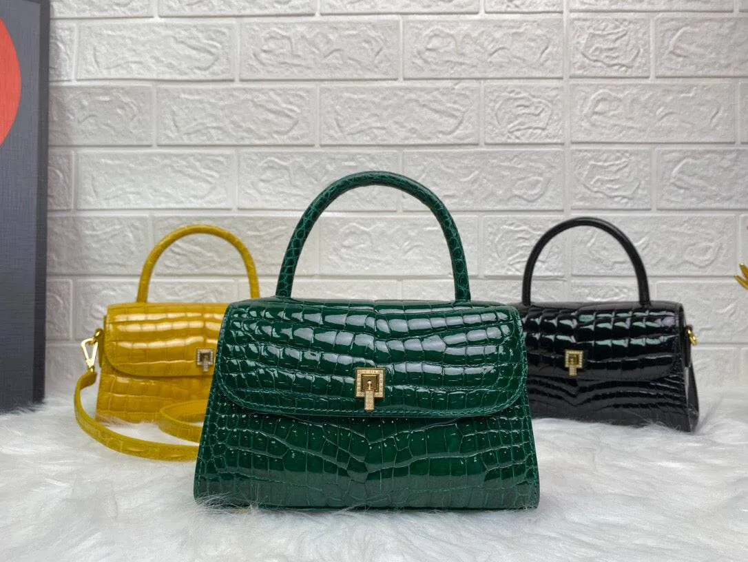 Mini Genuine Crocodile Leather Top-Handle Bag