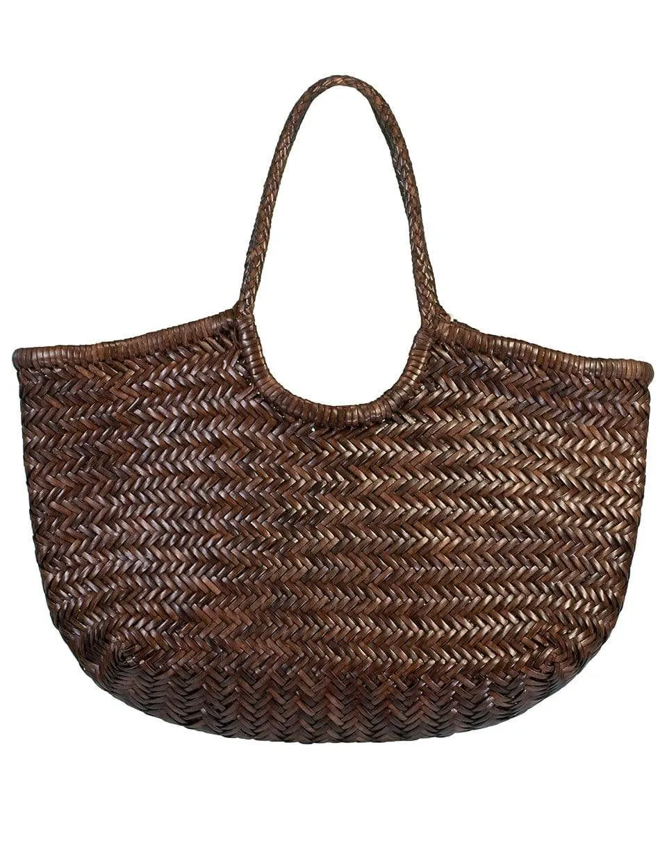 Nantucket Basket Bag - Chocolate