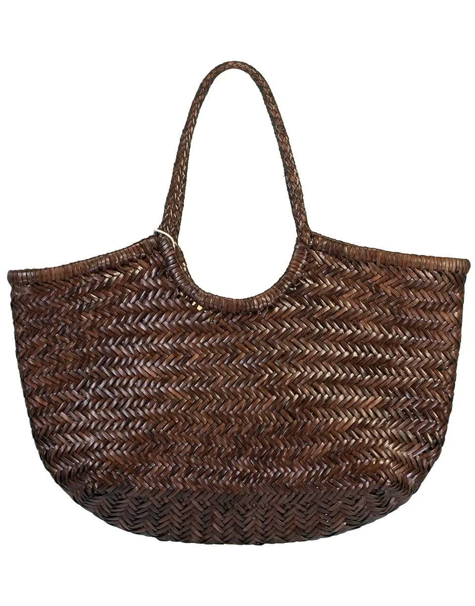 Nantucket Basket Bag - Chocolate