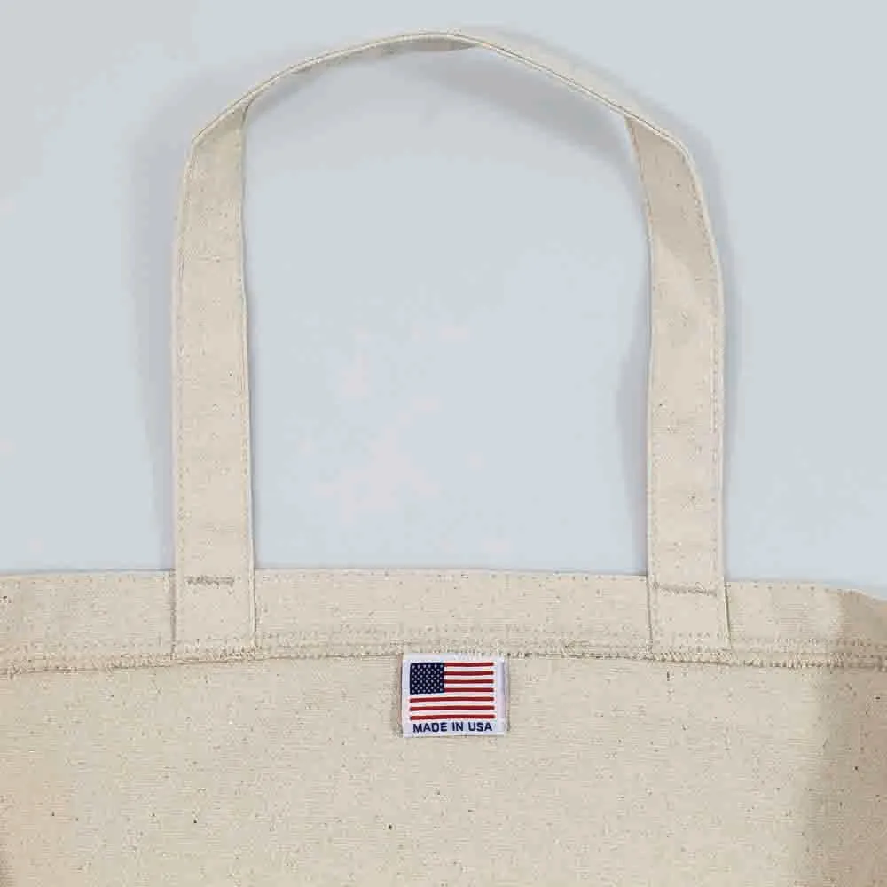 Oversized Canvas Tote Bag - Made in USA