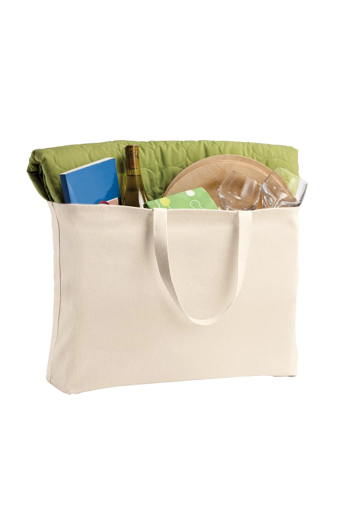 Port Authority - Jumbo Customized Tote, Natural