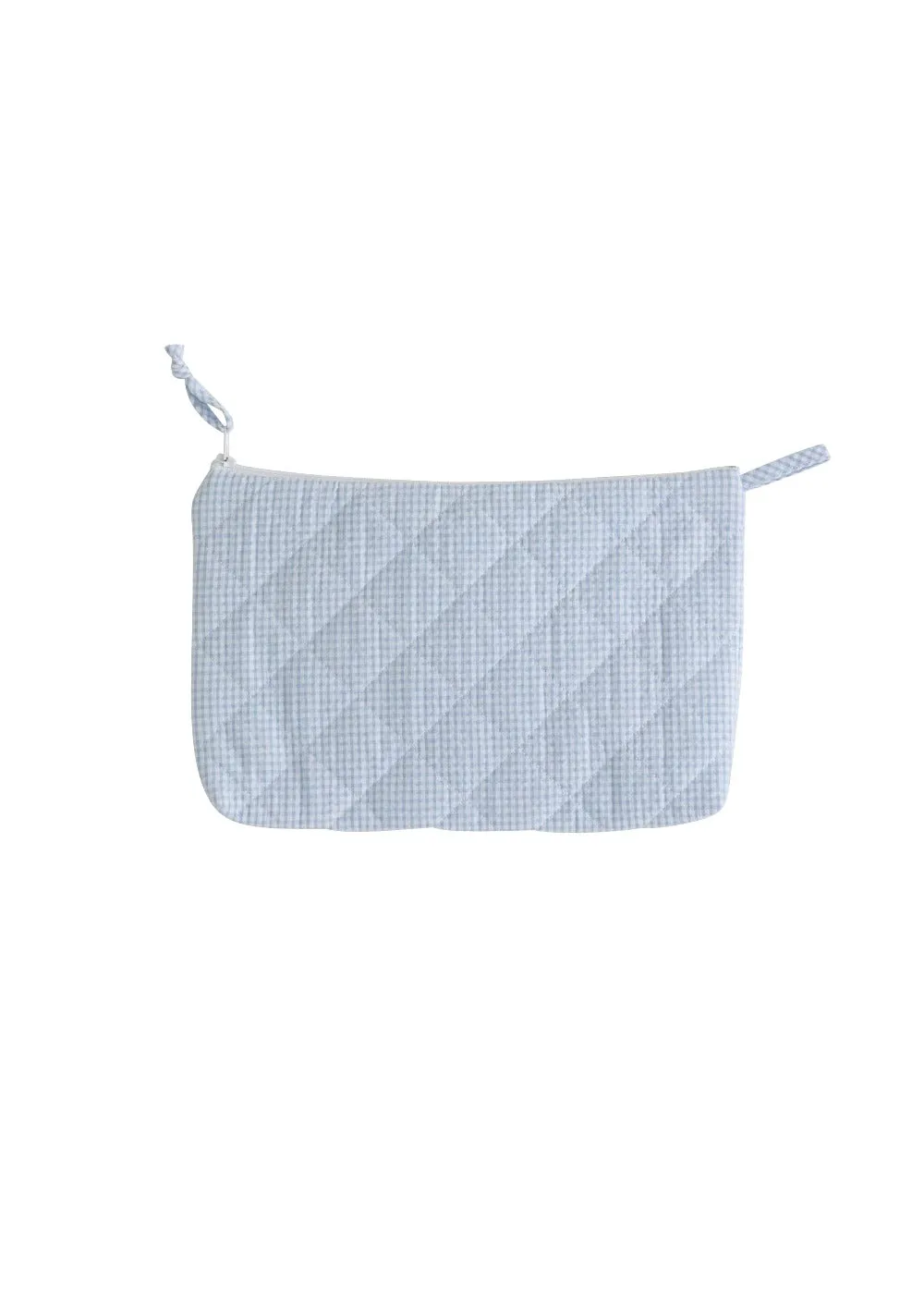 Quilted Luggage - Light Blue