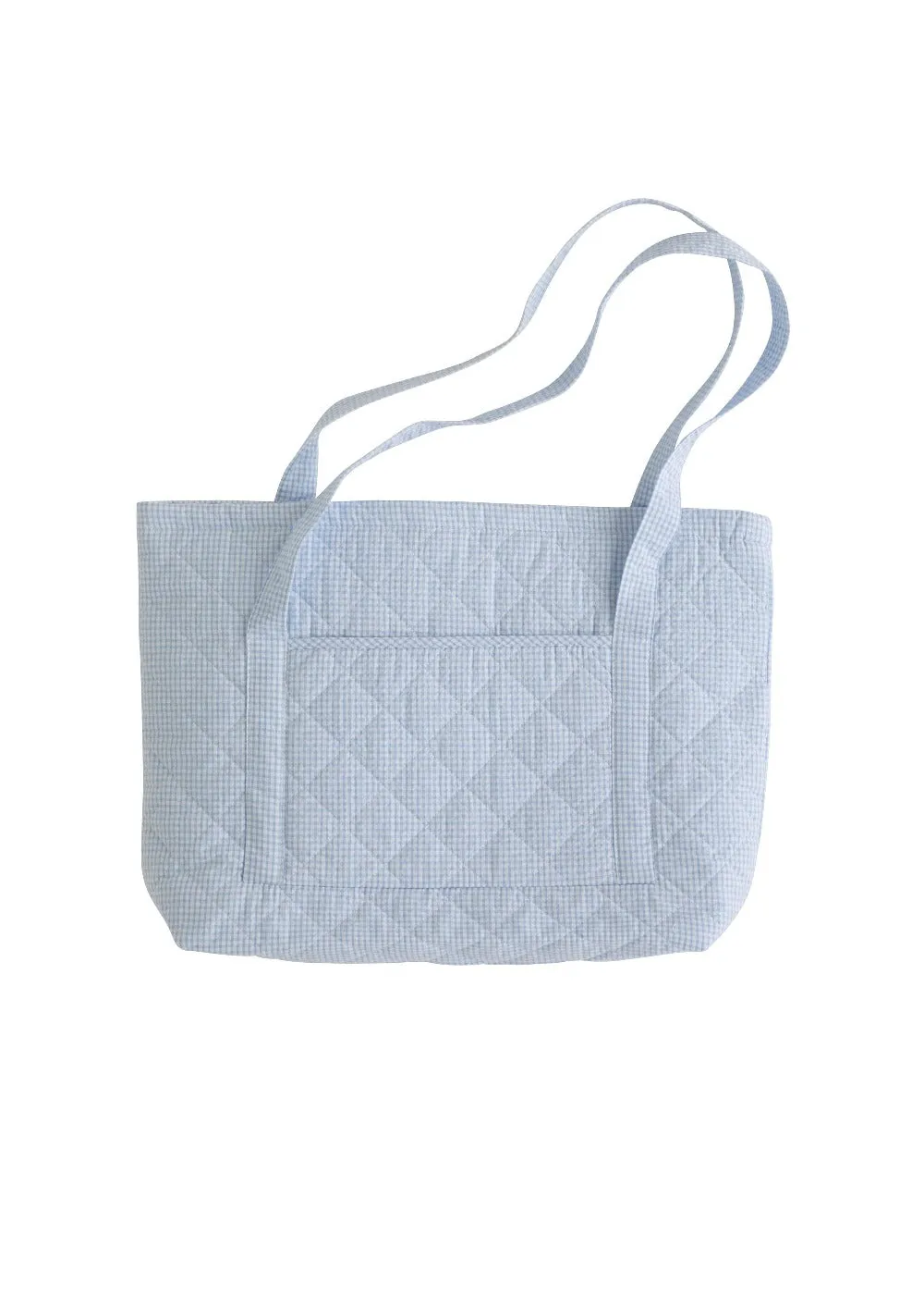 Quilted Luggage - Light Blue