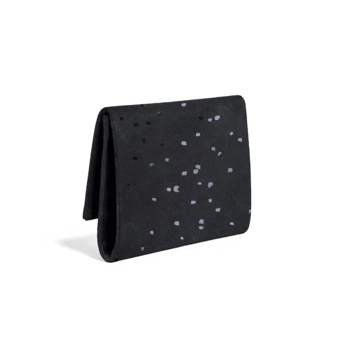 Small Minimal Wallet Confetti Black by Lee Coren