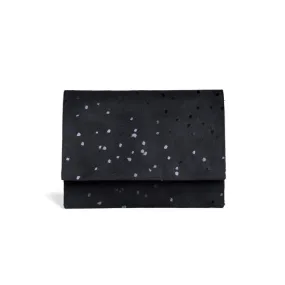 Small Minimal Wallet Confetti Black by Lee Coren