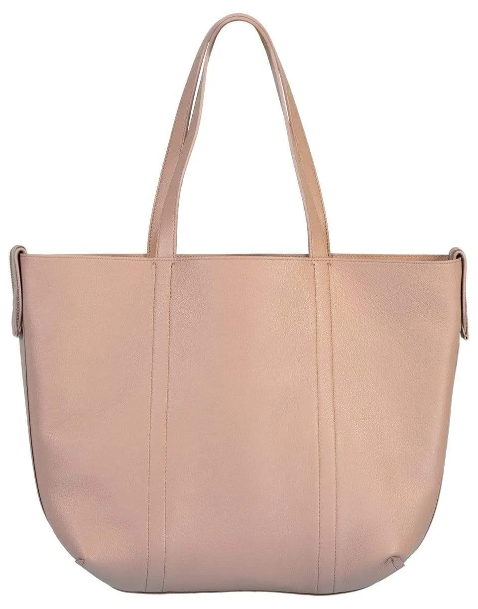 Small Suede Reversible Tote - Rose