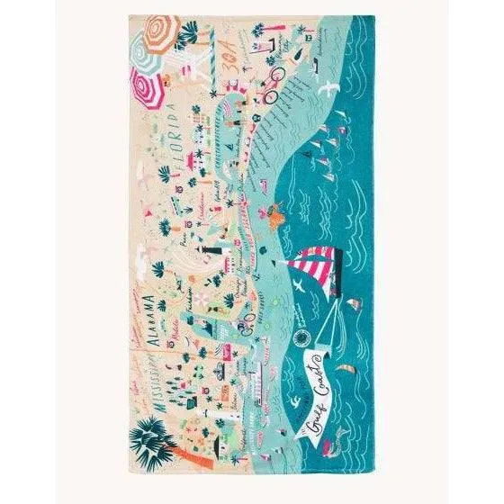 Spartina - Beach towel - Greetings from Gulf Coast