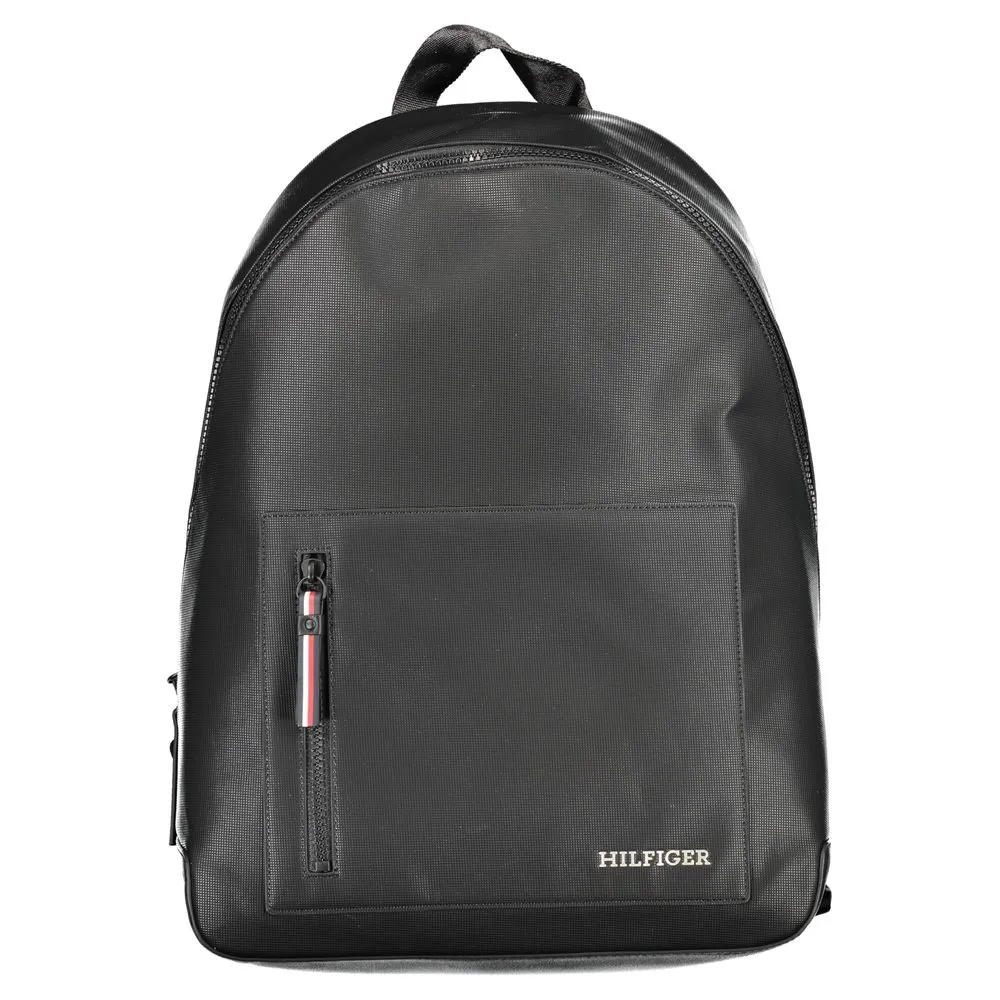 Tommy Hilfiger Black Polyester Backpack