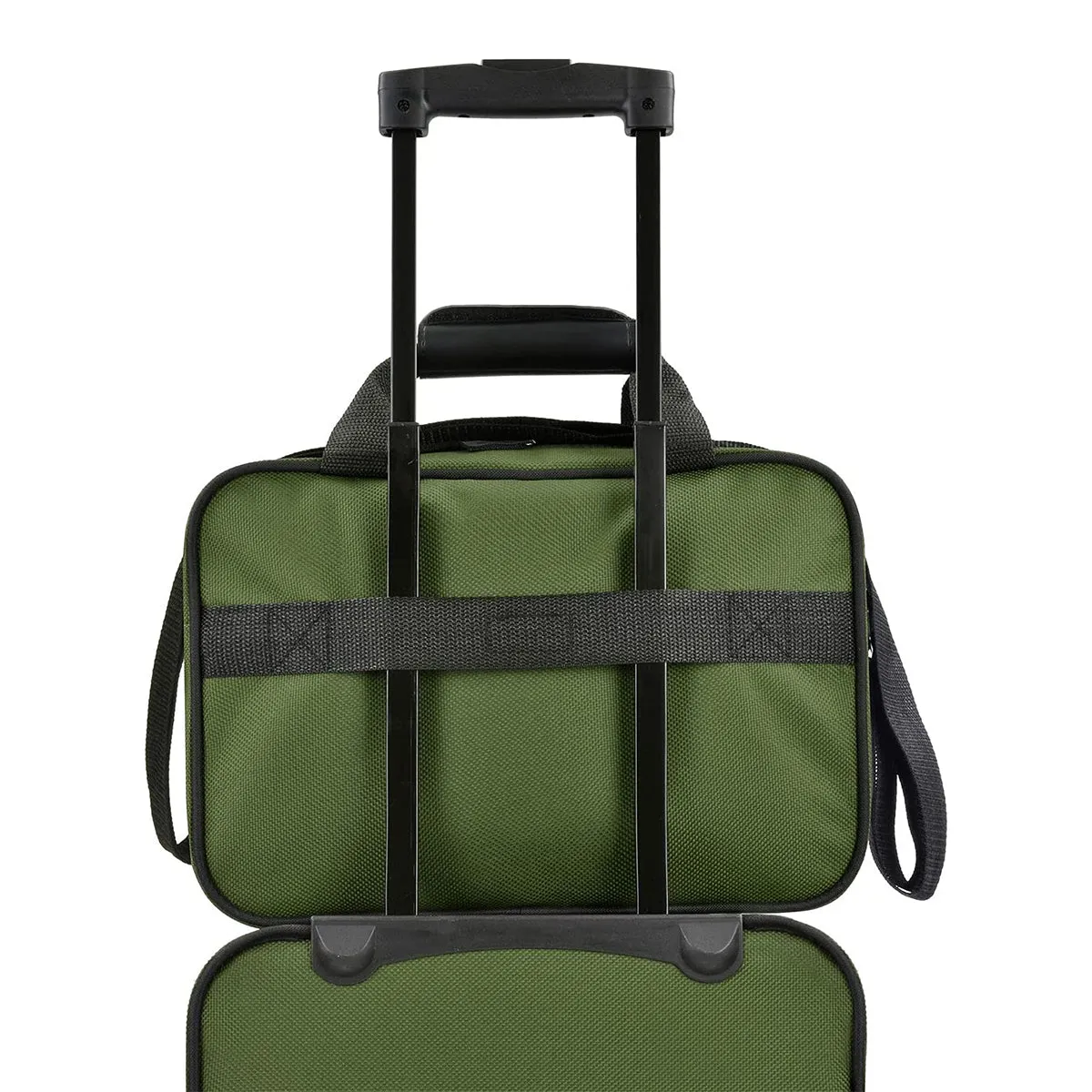 U.S. Traveler Rio Rugged Fabric Expandable Carry-on Luggage Set, 2 Wheel