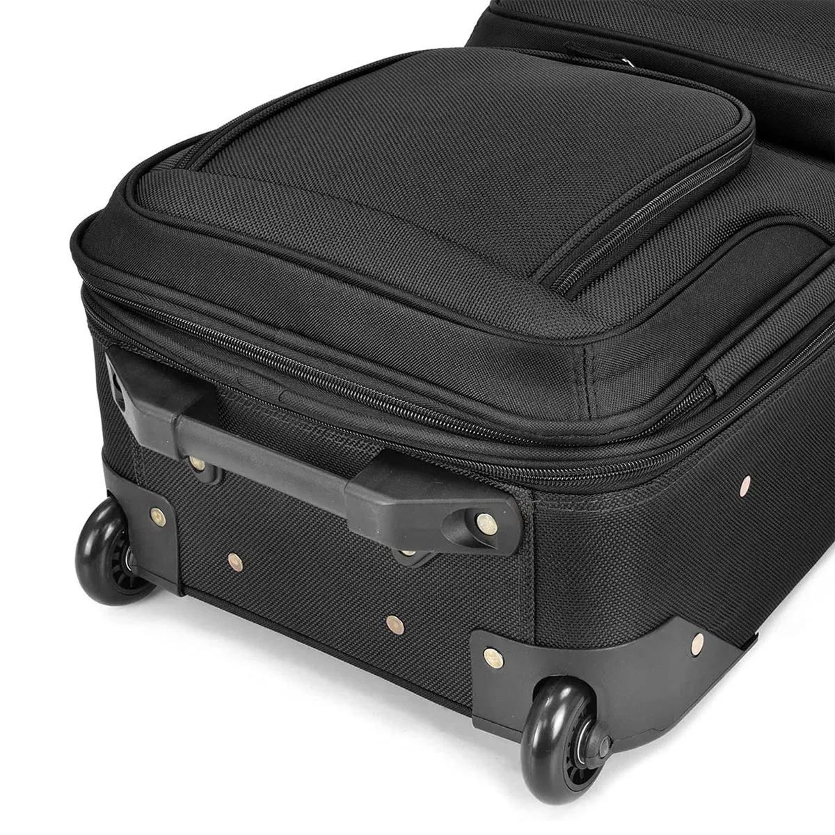 U.S. Traveler Rio Rugged Fabric Expandable Carry-on Luggage Set, 2 Wheel