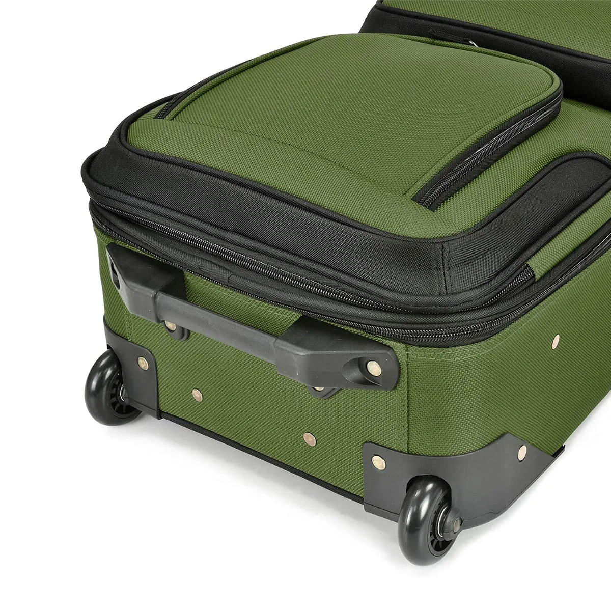 U.S. Traveler Rio Rugged Fabric Expandable Carry-on Luggage Set, 2 Wheel